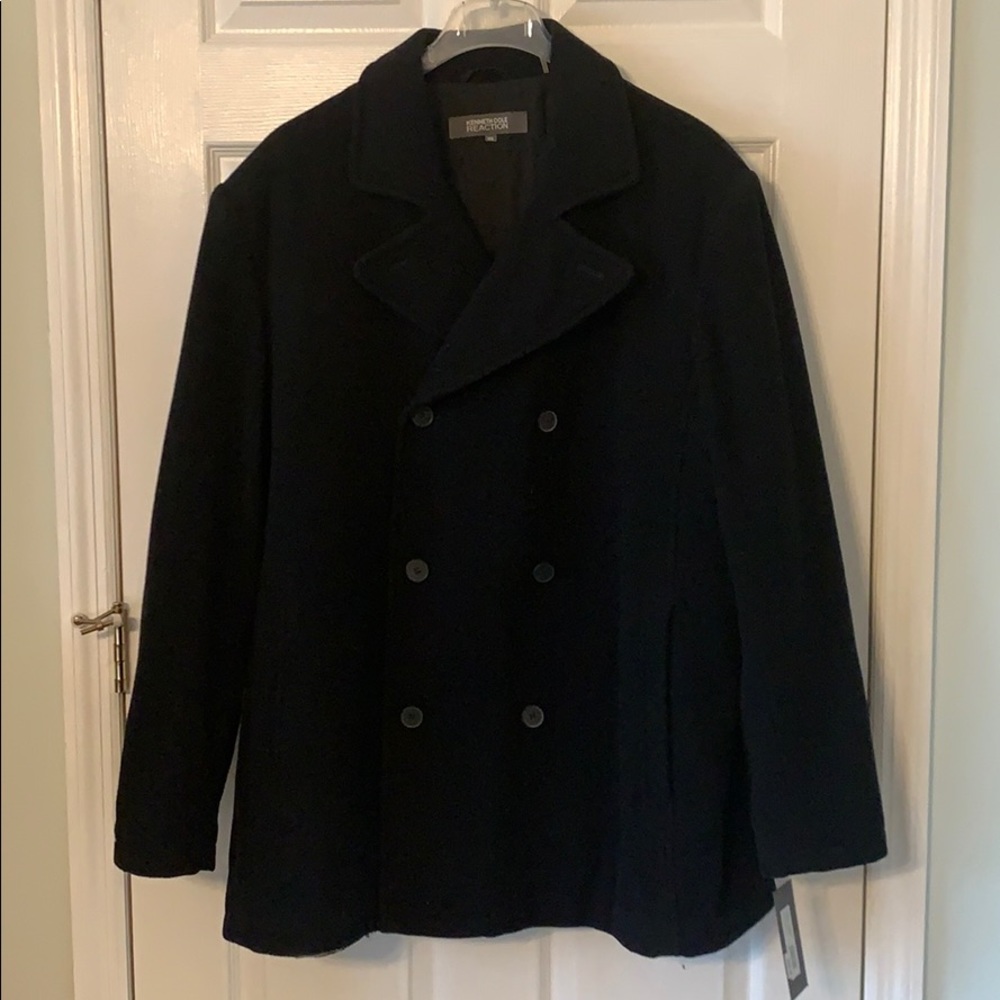 NWT Kenneth Cole Reaction XXL Pea Coat - Picture 1 of 4